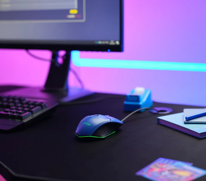 Trust Gaming GXT 109B Felox Gaming Mouse blau, USB