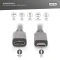 Digitus USB 2.0 Verlängerungskabel, USB-C [Stecker] auf USB-C [Buchse], 2m schwarz Vorschaubild