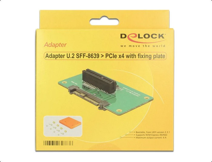 DeLOCK U.2 2.5" -> PCIe