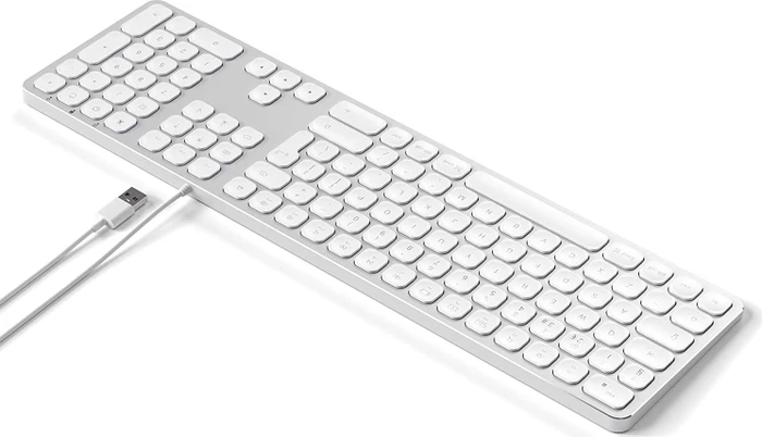 Satechi Aluminium Wired Keyboard, silber, USB, DE