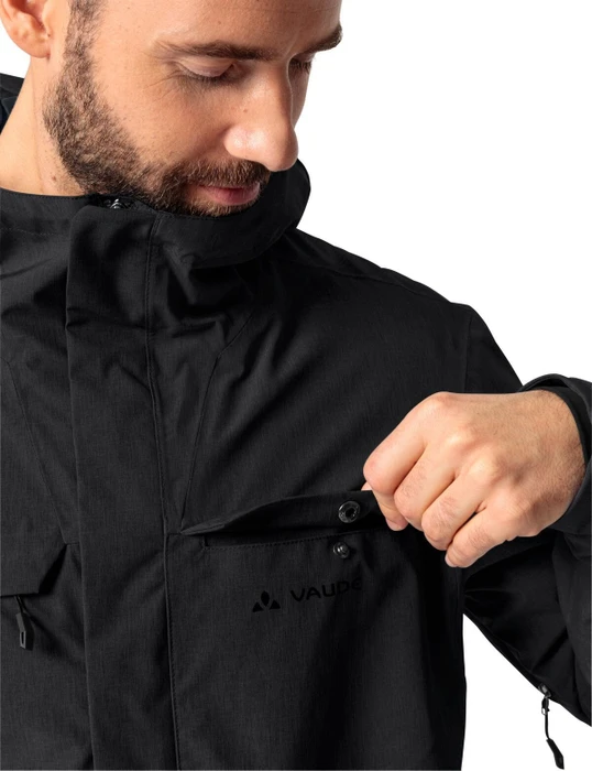 Vaude Yaras Warm Rain Fahrradjacke schwarz (Herren)