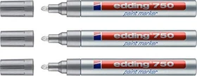 edding 750 Lackmarker silber, 3er-Pack