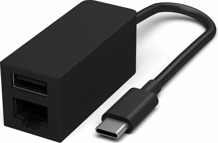 Microsoft Surface USB-C zu USB-A und LAN-Adapter, USB-C 3.0 [Stecker]