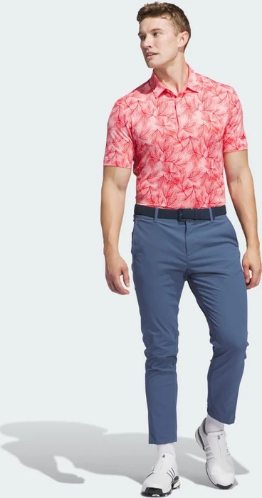 adidas Ultimate365 Mesh Print Poloshirt kurzarm semi pink spark/better scarlett (Herren)