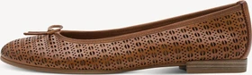 Tamaris Leder Ballerina nut structure (Damen)