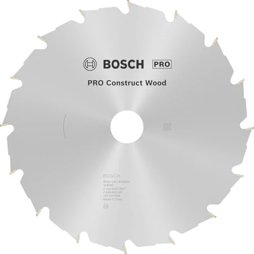 Bosch Professional PRO Construct Wood Kreissägeblatt 16Z, 230x2.8x30mm, 1 Stück