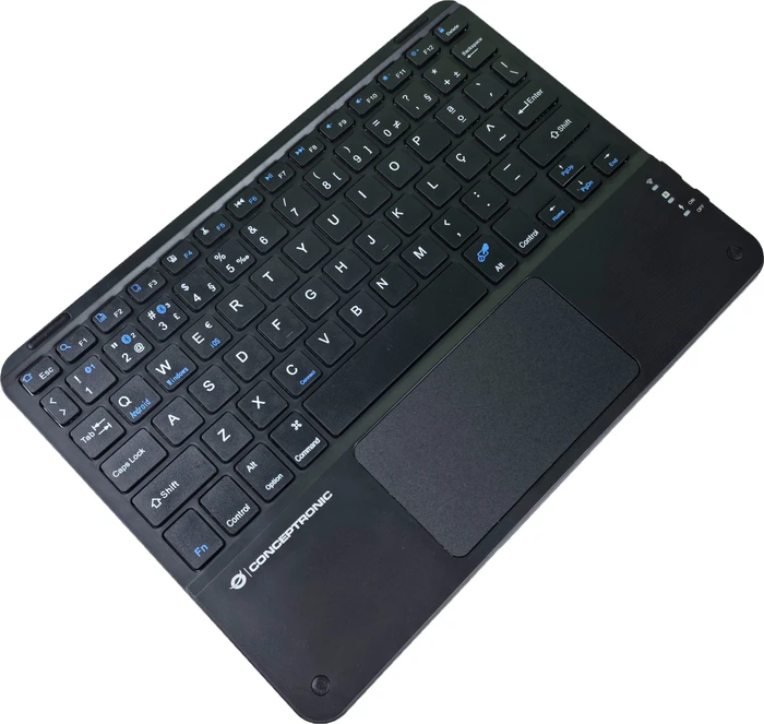 Conceptronic TOBIN01BPT 10-Zoll-Bluetooth-Tastatur mit Touchpad, Bluetooth, PT