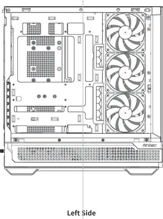 Antec C7 Black ARGB, Glasfenster