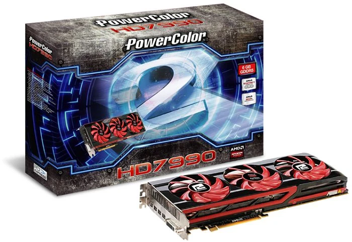 PowerColor Radeon HD 7990 [Malta XT] V2, 2x 3GB GDDR5, DVI, 4x mDP