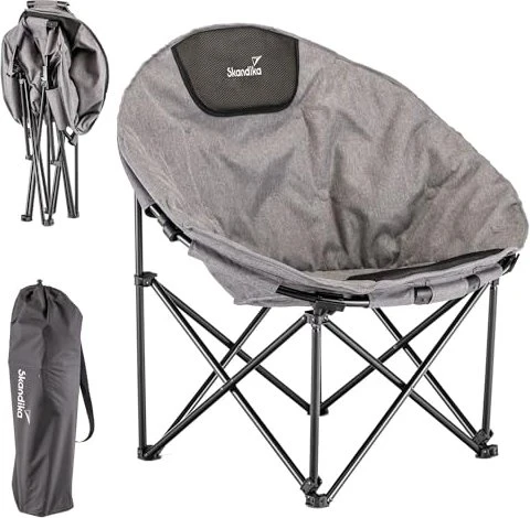 Skandika Moonchair Deluxe XXL Campingsessel grau