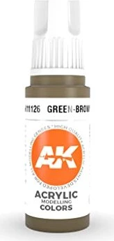 AK-Interactive 3rd Gen Acrylic Colors Acrylic Modelling Colors green brown, 17ml