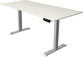 Kerkmann Move 1 elektrisch höhenverstellbarer Sitz-Steh-Schreibtisch 180x80cm weiß/silber