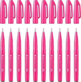 Pentel Brush Sign Pen SES15C rosa, 10er-Pack