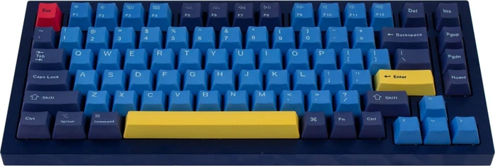 Keychron OEM Dye-Sub Keycap-Set Beach - Version C, Kunststoff (PBT), Beach, blau/gelb, 137 Tasten, ANSI-US