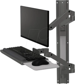Ergotron LX Pro System Wandarbeitsplatz grau
