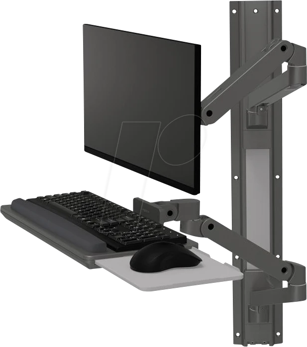 Ergotron LX Pro System Wandarbeitsplatz grau
