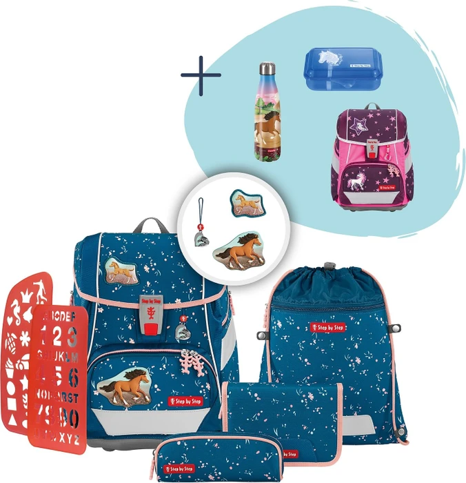 Step by Step 2in1 Plus Schultaschen-Set 6-tlg.