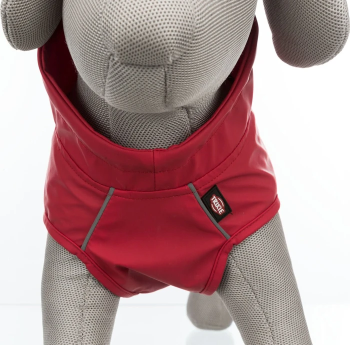 Trixie Vimy Regenmantel für Hunde, rot, 40cm