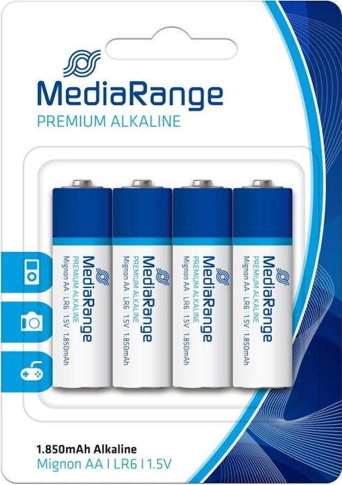 MediaRange Premium Alkaline Mignon AA, 4er-Pack