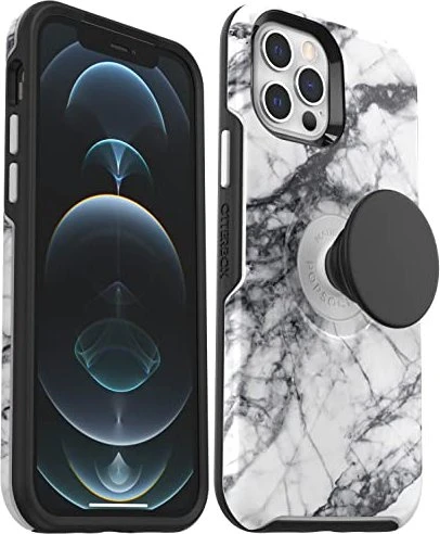 Otterbox Otter + Pop Symmetry für Apple iPhone 12 Pro Max white marble graphic
