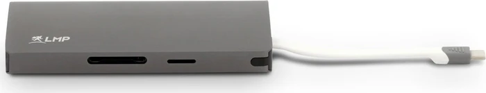 LMP USB-C Travel Dock, 9-Port, USB-C 3.0 [Stecker], space gray