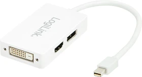LogiLink Mini DisplayPort auf HDMI/DVI/DisplayPort Adapter (CV0045)
