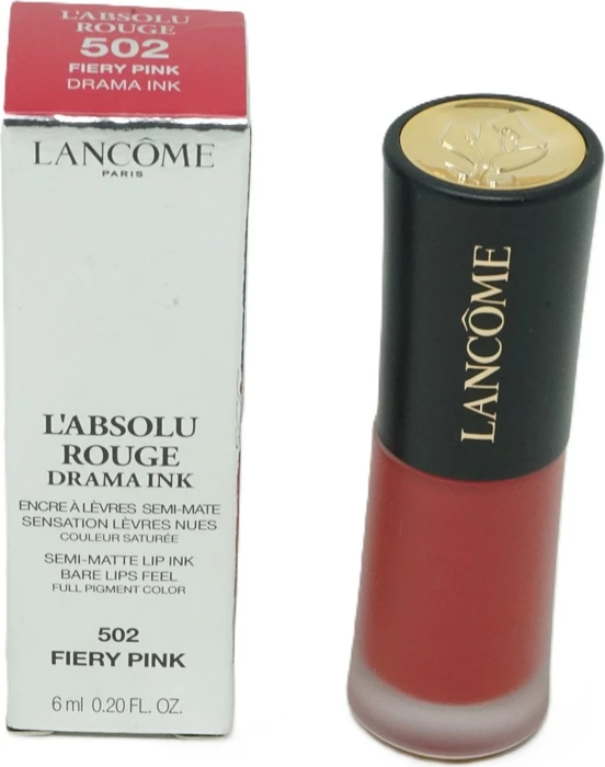 Lancôme L'Absolu Rouge Drama Ink Lippenstift 502 fiery pink, 6ml