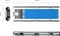 Orico TCM2-C3, blau/transparent, USB-C 3.1 Vorschaubild