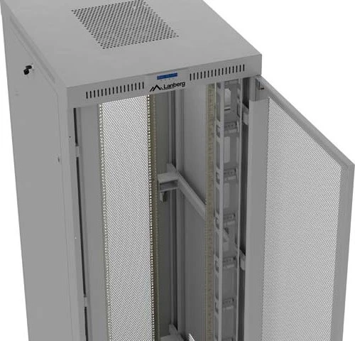 Lanberg 19" Rackschrank 47HE, freistehend, V2, Gitternetztür, IP20, RAL 7035, 1000mm tief