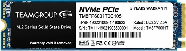TeamGroup MP33 1TB, M.2 2280 / M-Key / PCIe 3.0 x4