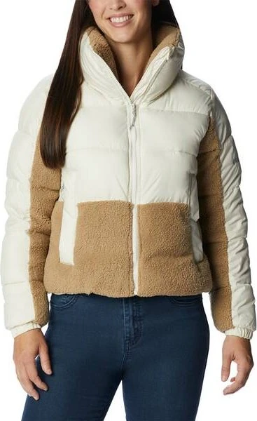 Columbia Leadbetter Point Sherpa Hybrid Jacke chalk (Damen)