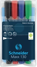 Schneider Maxx 130 Permanentmarker sortiert, 4er-Set