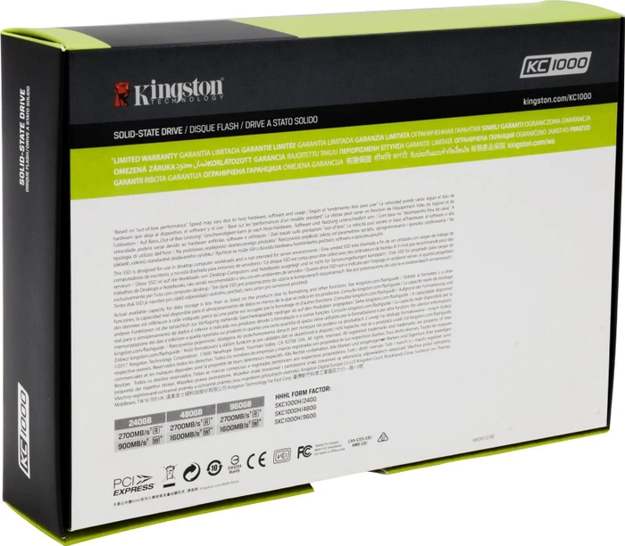 Kingston KC1000H 480GB, Add-In Card / PCIe 3.0 x4