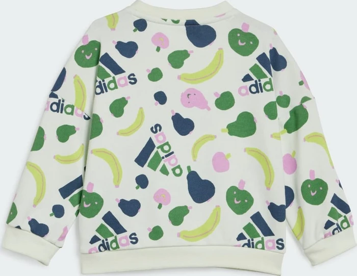 adidas Essentials Allover Print Trainingsanzug crystal jade/preloved ink (Junior)