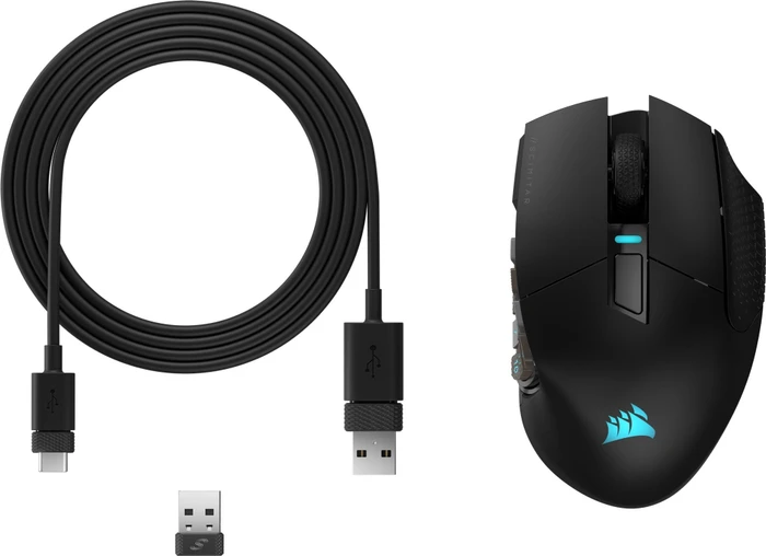 Corsair Scimitar Elite Wireless, schwarz, USB/Bluetooth