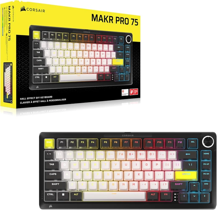 Corsair Makr Pro 75, schwarz, Corsair MGX Hyperdrive, USB, DE