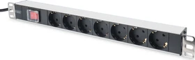 Digitus 19" Steckdosenleiste, 1HE, 7-fach, 230V, 2m