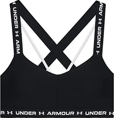 Under Armour Crossback Low Sport-BH schwarz/weiß (Damen)