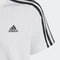 adidas Essentials 3-Streifen Cotton T-Shirt kurzarm weiß/schwarz (Junior) Vorschaubild