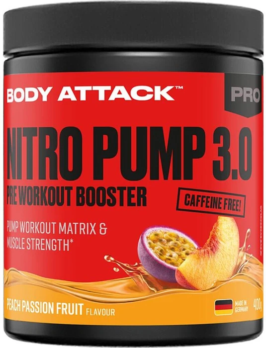 Body Attack Nitro Pump 3.0 Pfirsich Passionsfrucht 400g