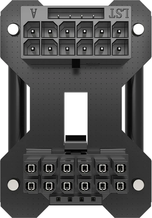 Corsair 12V-2x6 Winkeladapter 180°, PCIe 5.1 GPU Power Bridge, Stil B, Sense Pins außen, schwarz