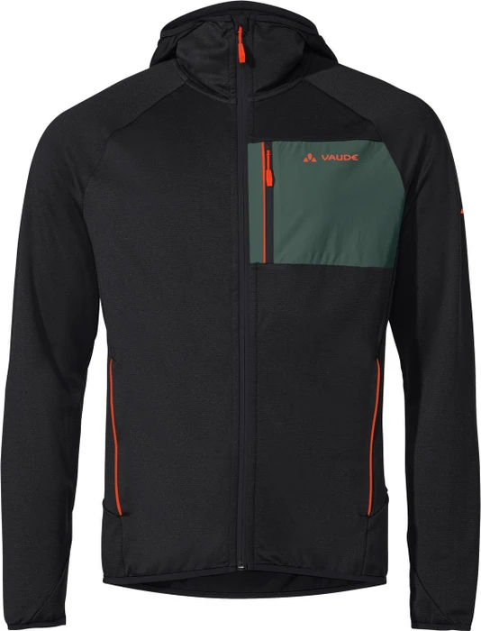 Vaude Tekoa Fleece II Jacke black/dusty forest (Herren)