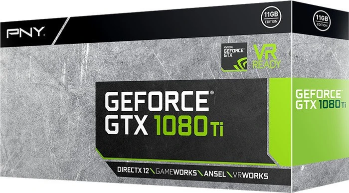PNY GeForce GTX 1080 Ti Blower, 11GB GDDR5X, HDMI, 3x DP