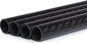 Alphacool Carbon HardTube, 80cm 13/10mm, carbon, 4er-Pack