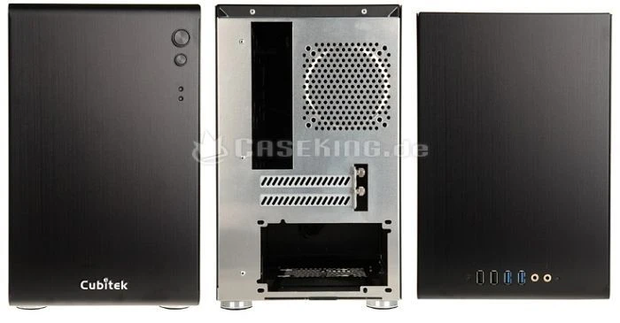 Cubitek Mini Cube schwarz, Mini-ITX