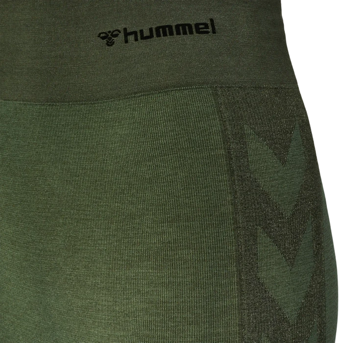 hummel CLEA Seamless Tight Hose lang climbing ivy (Damen)