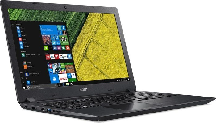 Acer Aspire 3 A315-51-37QQ, schwarz, Core i3-6006U, 8GB RAM, 256GB SSD, DE