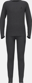 Odlo Natural Merino 200 Base Layer Set dark grey melange (Junior)