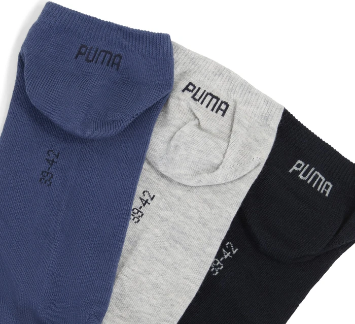 Puma Sneaker Socken navy/grey/nightshadow blue, 3 Paare