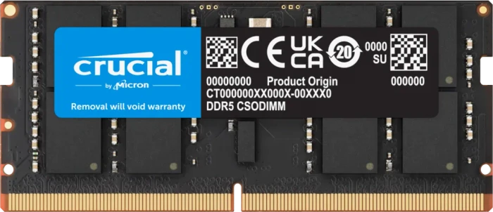 Crucial CSODIMM 32GB, DDR5-6400, CL52-52-52-103